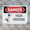 Signmission High Voltage Danger Sign, Aluminum, 10in W x 7in L, 2PK OS-2PACK-DS-A-710-L-2186 - alternate 6